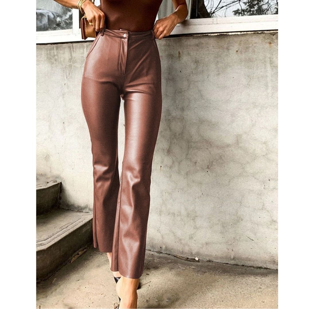 Pantalon Majesty Leg (Simili Cuir) - Caren Erolds